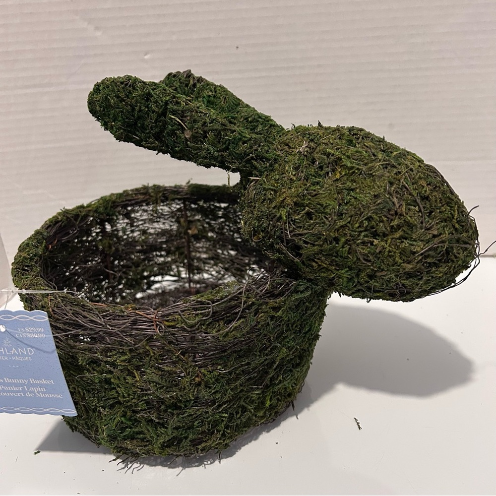 ASHLAND moss bunny basket